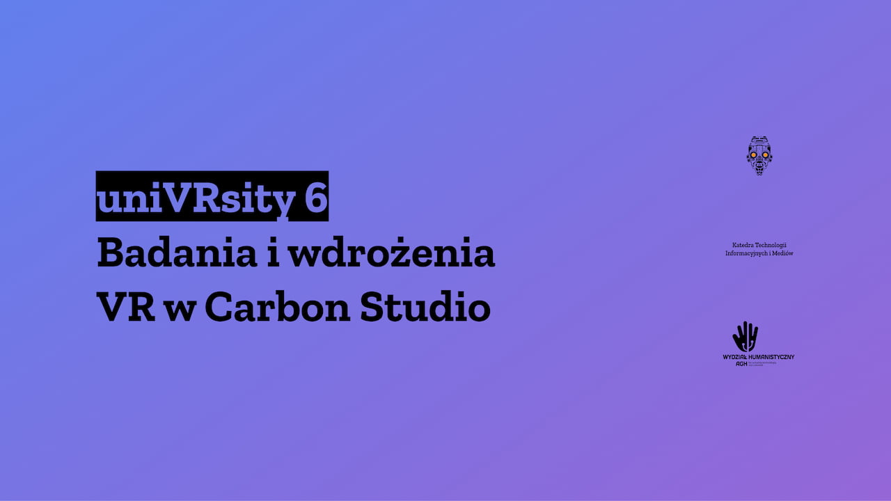 Grafika reklamowa wydarzenia uniVRsity 6